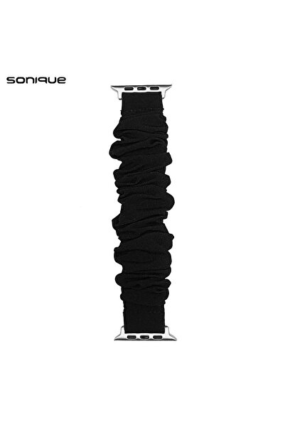 Sonique Λουράκι Scruncie Band για Apple Watch (38/40/41MM) Μαύρο