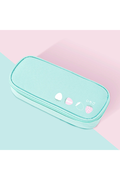 Choice3 Cyan Simple Cute Student Stationery Storage Creative Stationery Box F...