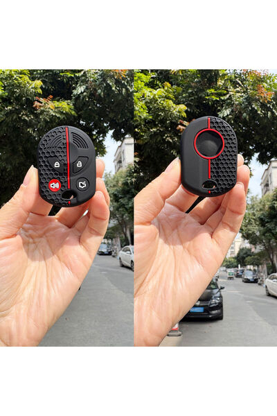 Choice1 redline 4btns 1pc Silicone Keychain For Ford Escape Fusion Mercury Ed...