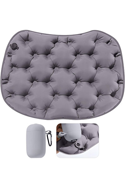 Choice1 Gray Inflatable Seat Cushion With Pump Pressure Relief Air Pad For Ai...