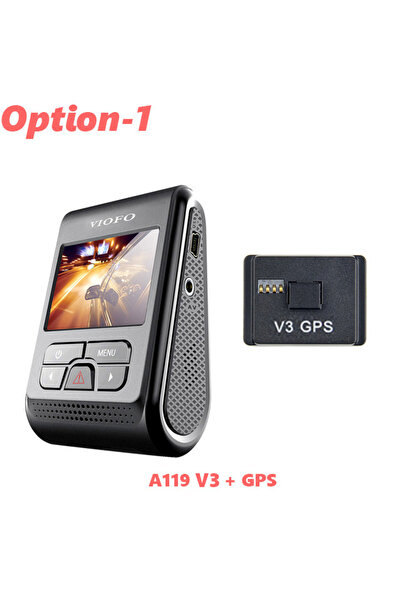 Choice None Add GPS VIOFO A119 V3 2K Car DVR Super Night Vision Quad HD Dash ...