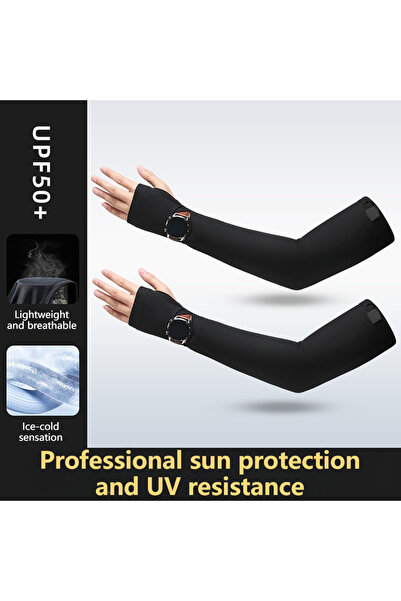 Choice3 Black GOBYGO 1Pair UPF50 Cooling Arm Sleeves Outdoor Cycling Driving ...