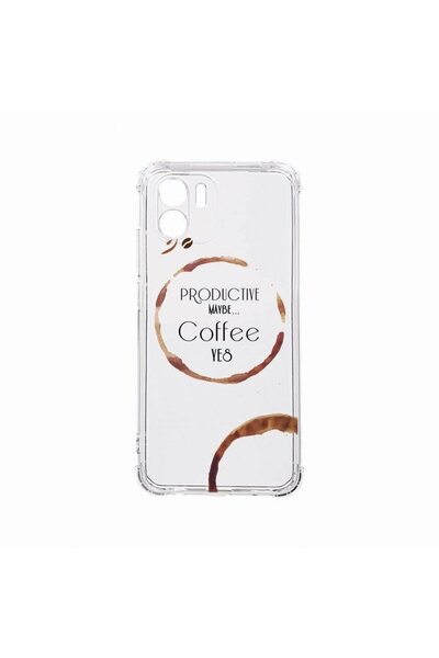 bestcase Противоударен калъф, съвместим с Xiaomi Redmi A1, Цвят кафе, Устойчи...
