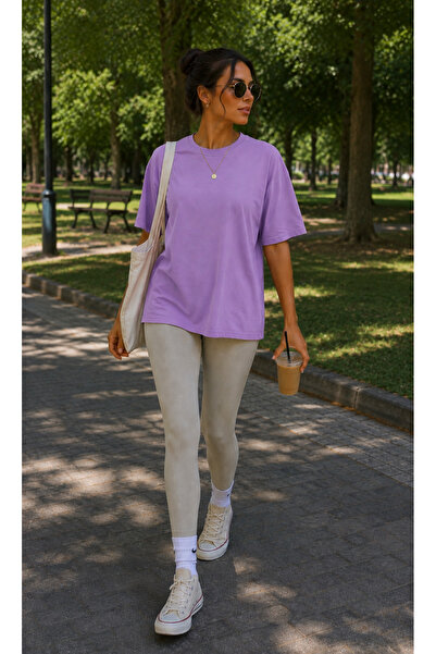 Get Crazy Tricou de damă cu guler tip ciclist, croială oversize