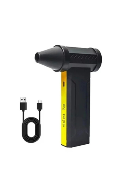 Vothoon Turbo Jet 160000 RPM Taşınabilir Şarjlı Hava Üfleyici 2x5000 mAh Bataryalı Mini Fan