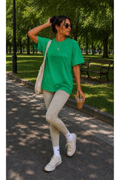 get crazy collection Women's Oversize Fit Crew Neck T-Shirt