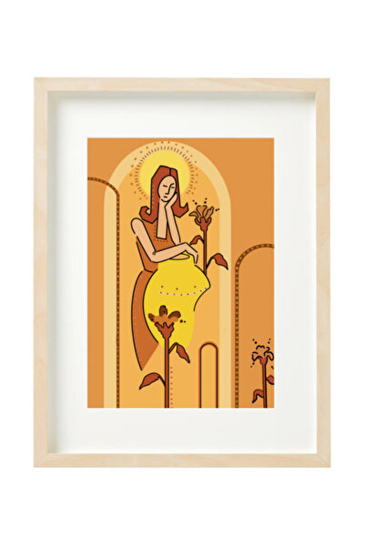 Boomah Accessories Plant Lover Girl Boho Style - Decorative Wall Art Aestheti...