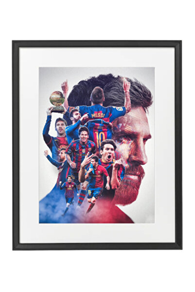 Boomah Accessories Lionel Messi Barcelona Poster with Frame 50x40cm