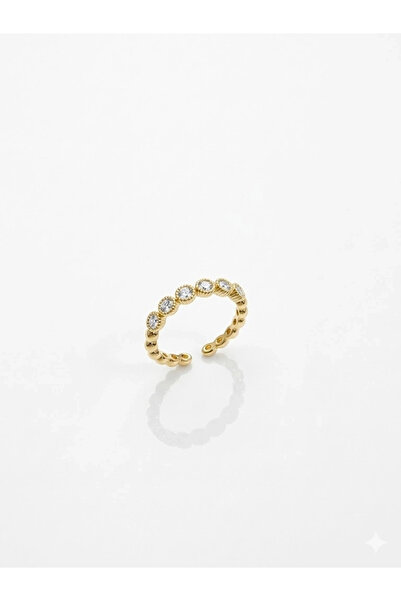 Twin Store Adjustable Zircon Stone Brass Bijouterie Ring - Yz0258