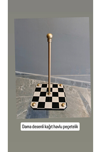 innossa pleksi dekorasyon Dama Patterned Paper Towel Holder