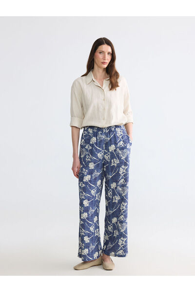 LC Waikiki Esvab • Modern & Distinctive Women's Floral Pants with Waist Draws...