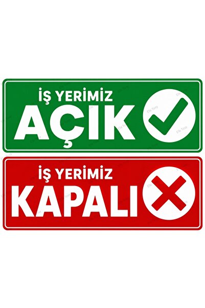 Efe Toys Open/Closed Sign with Back and Front for Shop Workplace Door Directi...