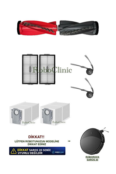 Roboclinic Roborock Saros 20 Sac de praf de rezervă compatibil cu aspiratorul...