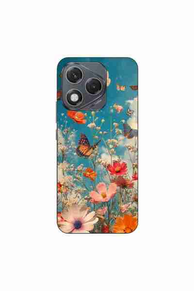 OEM Husa compatibila cu Honor 400 Lite Silicon Gel Tpu Model Flori si Fluturi