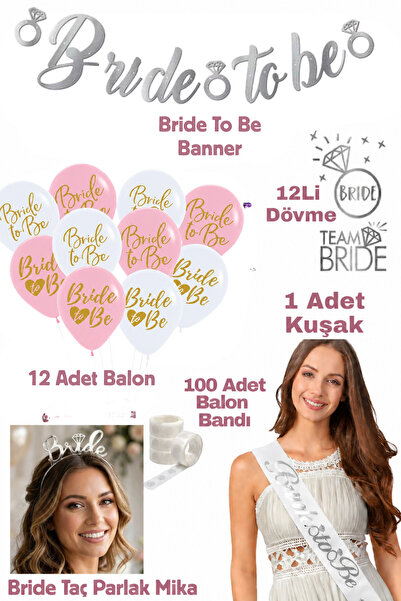 Baloncu Nene Set za devojčicarsku žurku buduće mlade: banner, balon, traka, k...