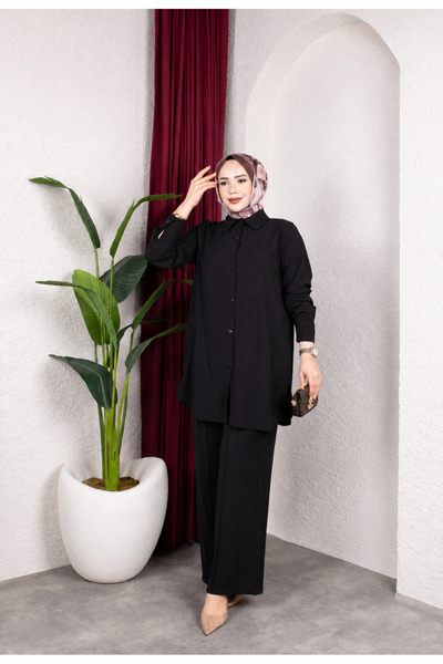 TRENDBUTİK Manolya takım siyah