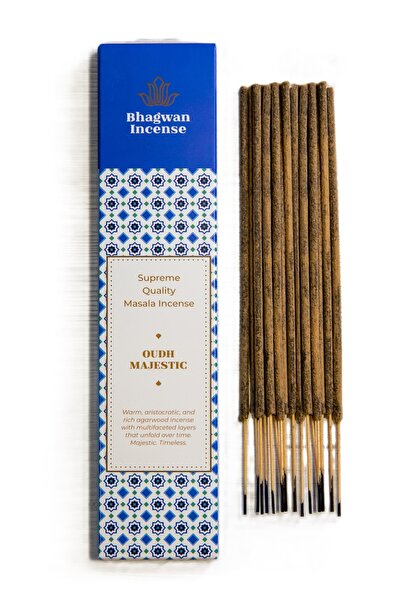 Bhagwan Incense Oud Maiestuos - bețișoare parfumate masala naturale premium, 15g