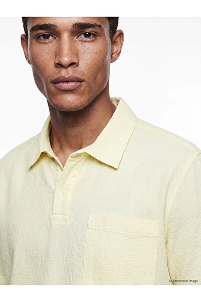 LC Waikiki Yellow Regular Fit Men's Shirt