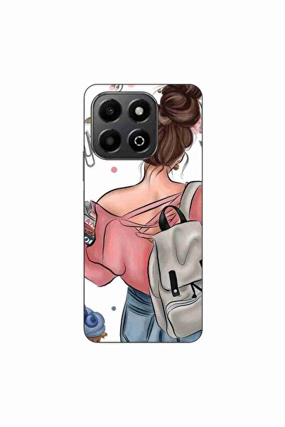 OEM Husa compatibila cu Honor X6b Silicon Gel Tpu Model Girl Fashion School