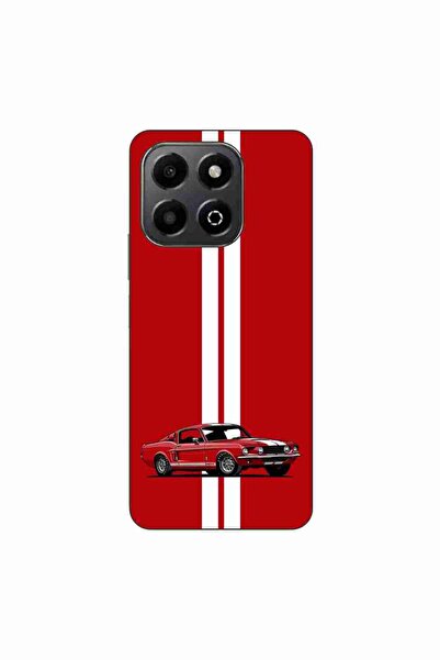 OEM Husa compatibila cu Honor X6b Silicon Gel Tpu Model Red Mustang