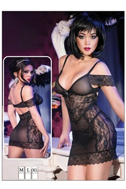 Nice Model لانجري بيبي دول فستان نوم- مزيج الحرير والدانتيل الفاخر