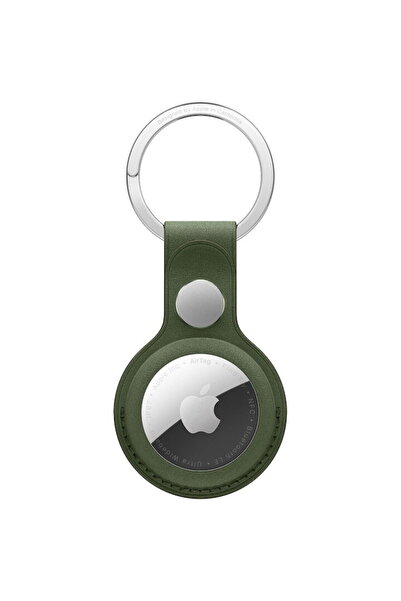 Apple AirTag FineWoven Keychain, for AirTag, Dark Green