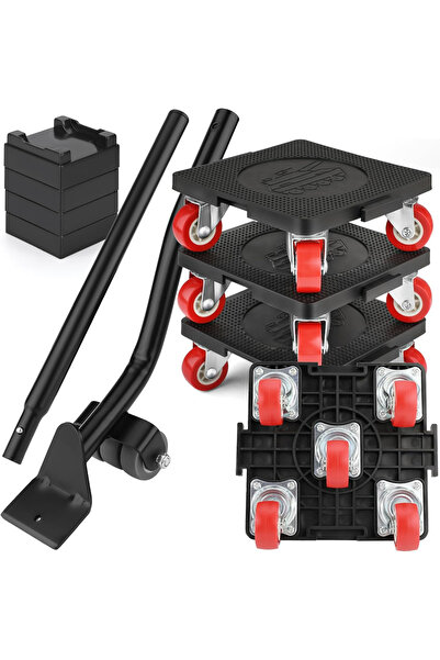 Goldenwarm Set de 4 roți pivotante, 360 ° pentru ridicarea și mutarea mobilei...