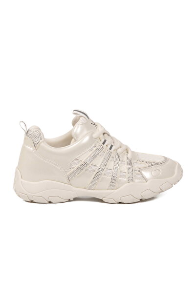KRISTE BELL Pantofi sport de damă cu șireturi, cu broderie cu piatră albă K26...