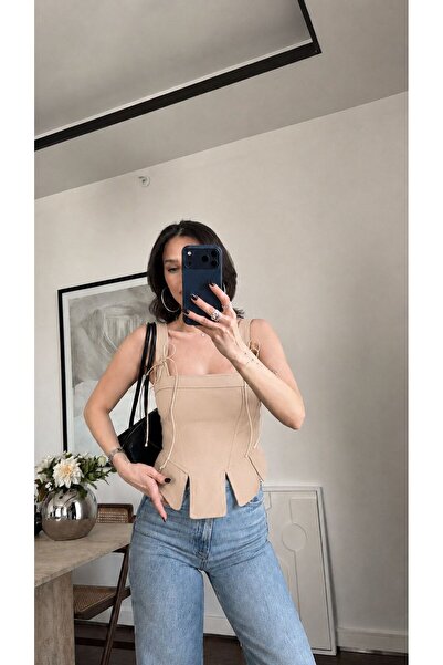 Paraf style "Ip Detailed Corset Blouse"
