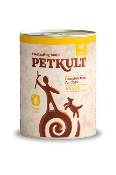PetKult Hrana umeda pentru caini Petkult, Adult, Pui, 12x800g