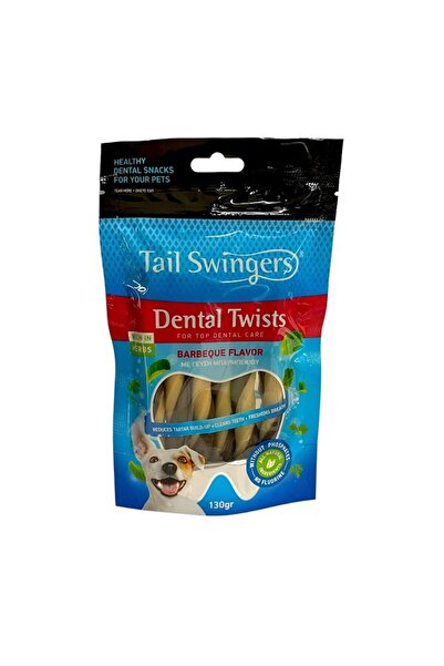 Tail Swingers Dental Twists Roll Σνακ Οδοντικό με Γεύση Barbeque 130gr