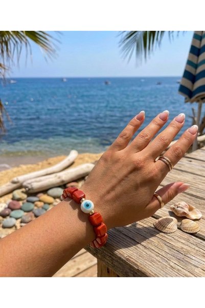 emeliyamoda Glass Bodrum Bead Bracelet