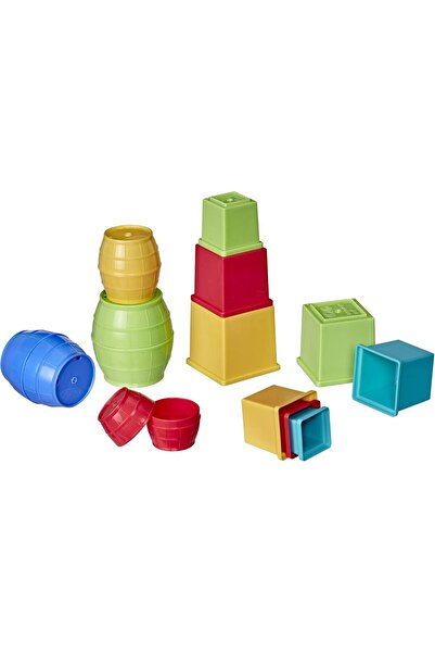 Playskool مجموعة ألعاب البراميل والقوالب القابلة للتكديس والتداخل للأطفال الر...