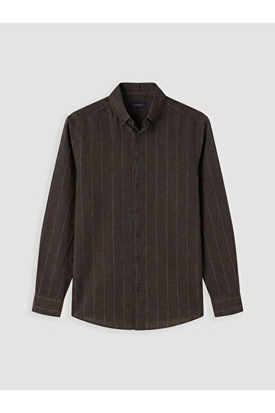 LC Waikiki Regular Fit Striped Poplin Men's Shirt
