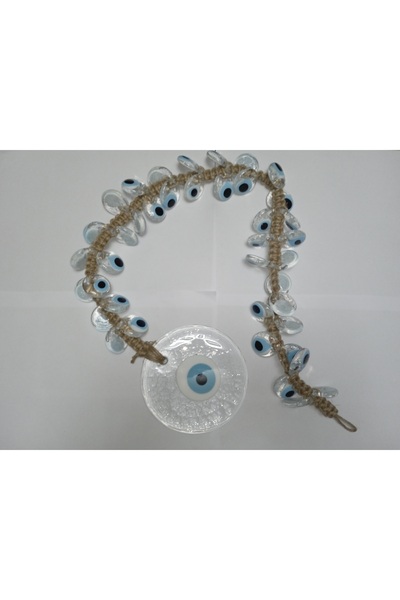 armora tedarik Handmade Wicker String Special Braided 41 Pieces Evil Eye Bead...