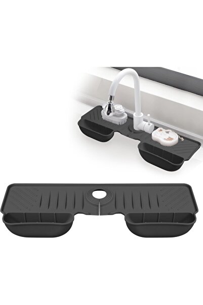 Silk Route Spice Company Silk Route Silicone Faucet Splash Guard Mat, Sink Ma...