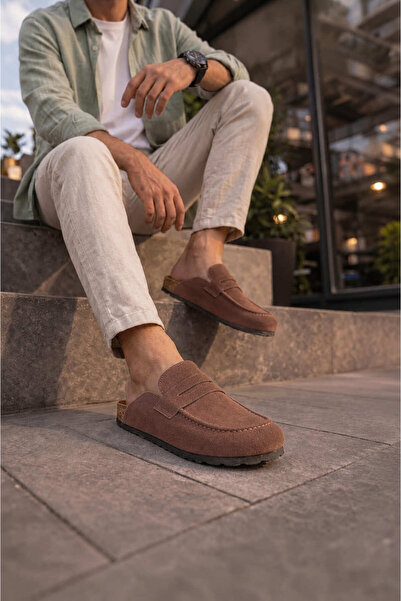 Lucy Shoes JY0456 حذاء رجالي كلاسيكي من جلد الغزال الأصلي بدون أربطة من Rayn ...