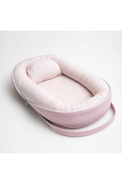 JULYA KİDS Çok Amaçlı BabyNest Pamuk Ve Pike Kumaş Çantali Bebek Çantası Taşı...