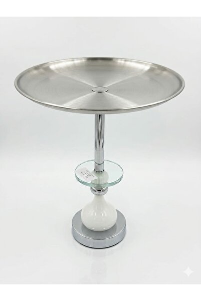 Wahat Aliamtiaz Luxury Multi-Purpose Serving Stand - Metal and Glass