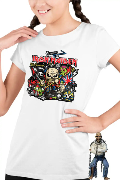 OEM Iron Maiden Τρούμπερ Παιδικό Κοριτσίστικο Μπλουζάκι