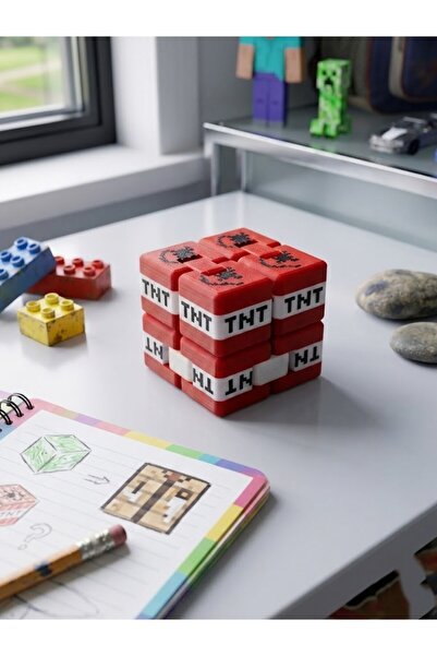 Alesta EP Design Sonsuz Küp Kırmızı Beyaz Siyah Özel Tasarım Infinity Cube St...