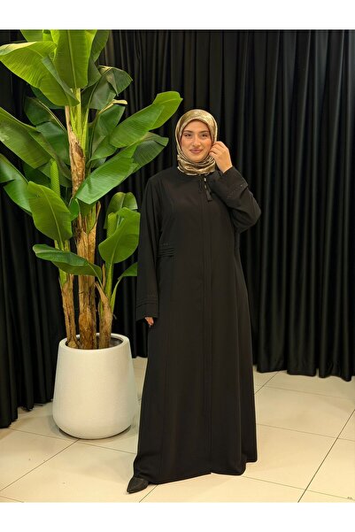 Butik büyük beden Beli Pliseli Battal Ferace