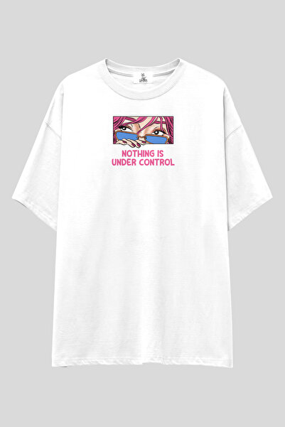 UmbraWear تي شيرت مطبوع عليه Nothing Under Control |   تي شيرت للجنسين مصنوع ...