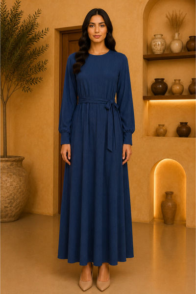 MK MODA BAŞAK Bubble Belted Dress