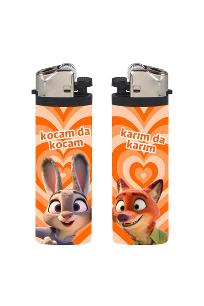 SARANG 2'li Çakmak - Kocam da Kocam - Karım da Karım Judy & Nick Zootopia Kap...