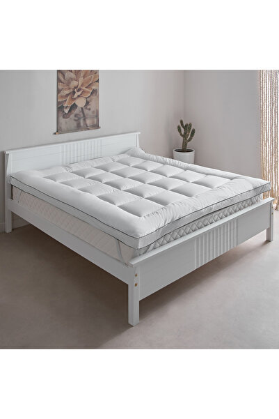 Home Box غطاء سرير فاخر من الساتان بعدد خيوط 300 - مقاس كوين 150×200+8 سم