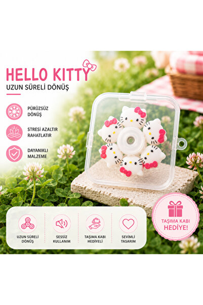 MİNDO Hello Kitty Tasarımlı Stres Çarkı Fidget Spinner