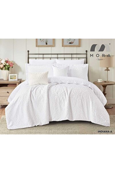 Mora Spanish Wedding Quilted Bedspread - 8 Pieces - Quilted Bridal Comforter ...