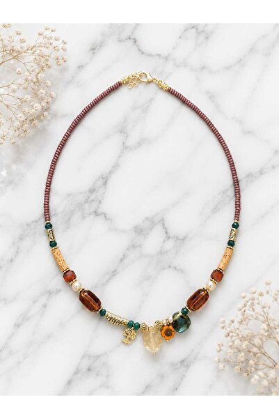 cleopatra takı aksesuar Handmade Bohemian Women's Necklace with Cat Face Detail