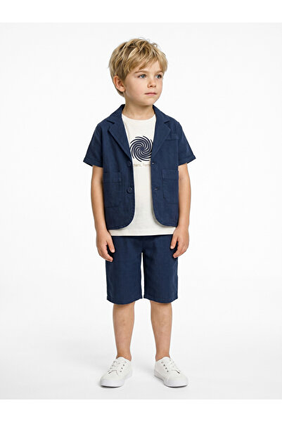 XO Kids Αγορίστικο καλοκαιρινό σετ 3 τεμαχίων (κάτω και επάνω μέρος) 1-7 ετών...